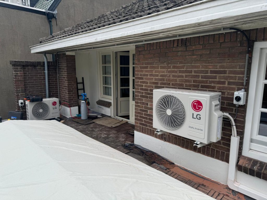 Airco buitenunits met strakke afmontage