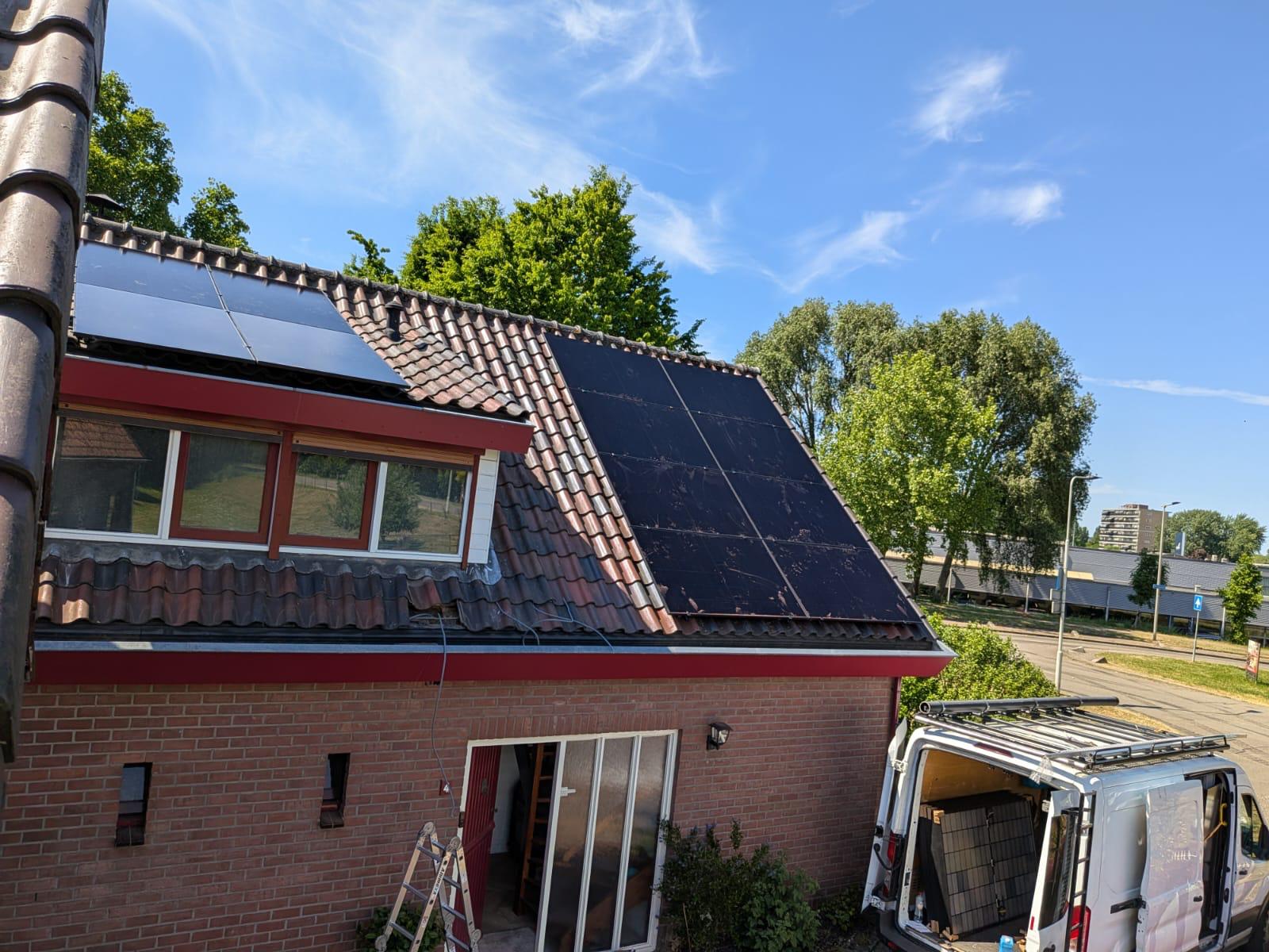 Panelen plaatsen