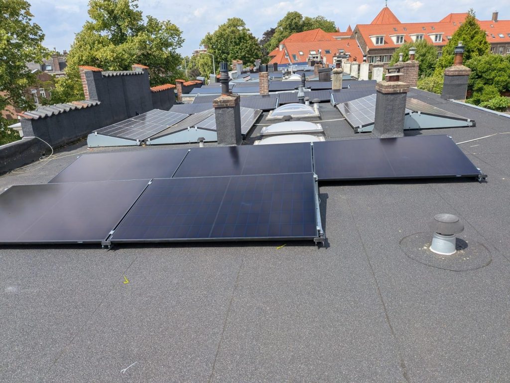 Stedelijke platdak installatie